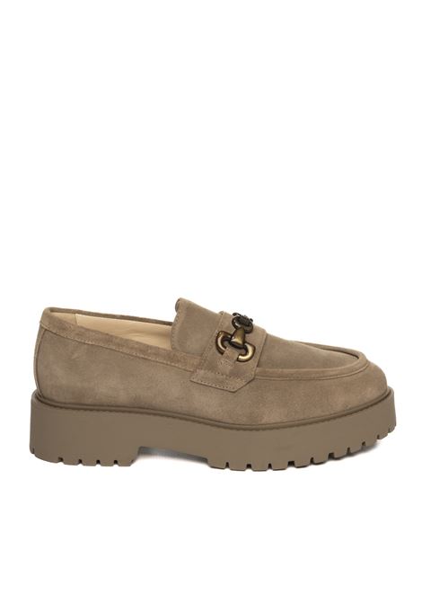 Mocassino camoscio taupe NERO GIARDINI | 411390AROLDVELO-501